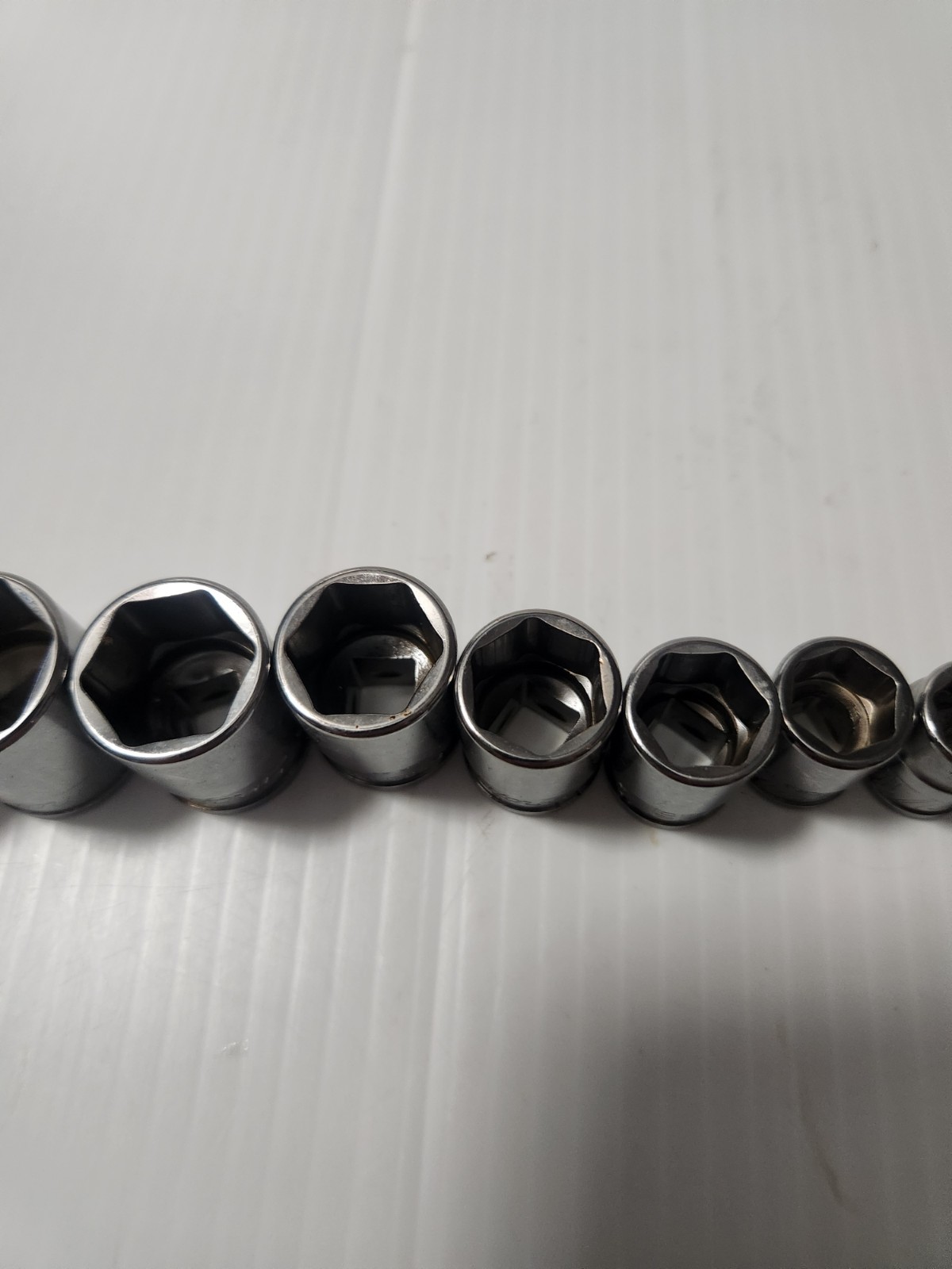 Snap-on 11pc 3/8 SAE Drive Shallow Flank Drive Socket Set 211FSY New