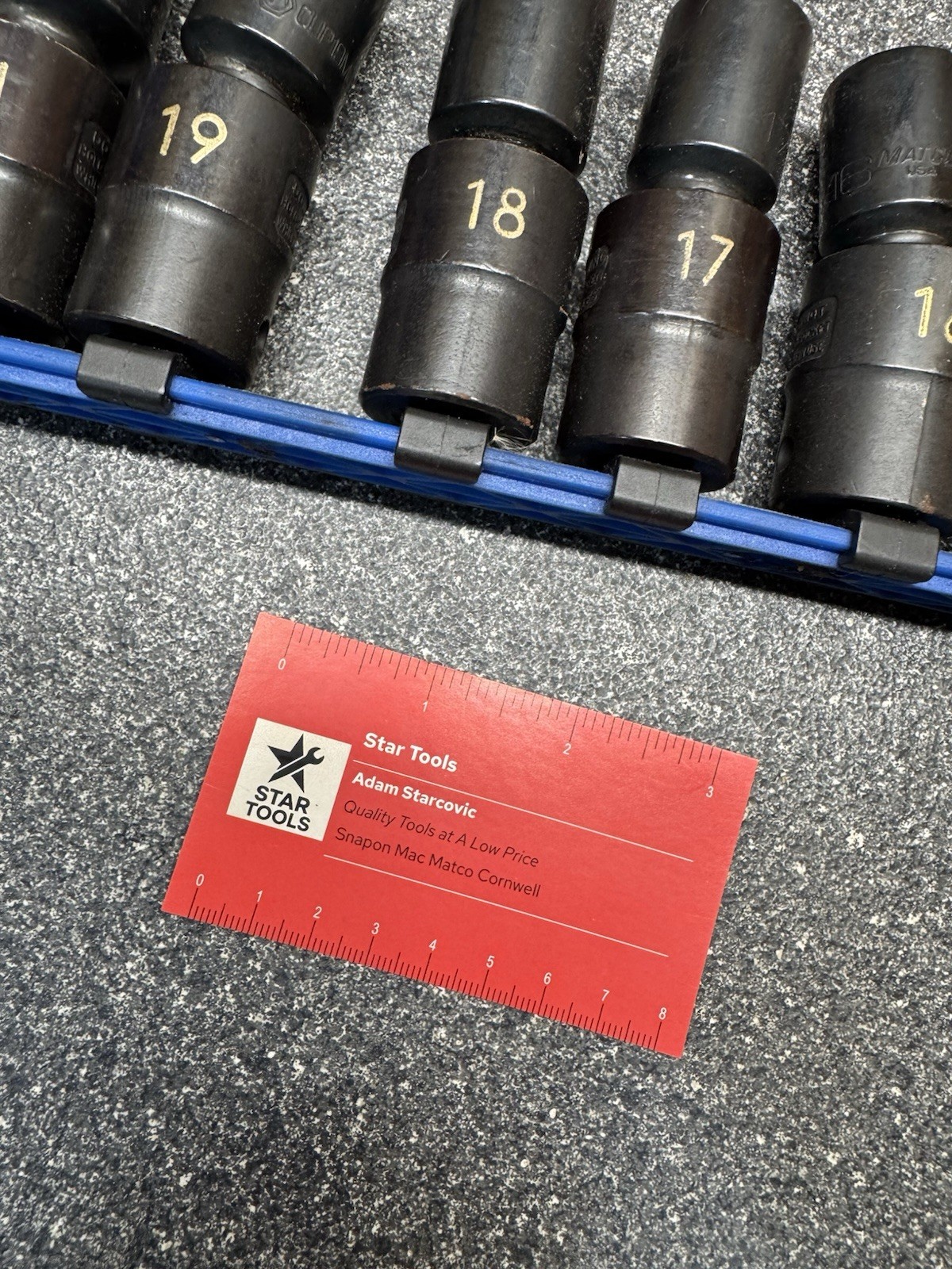 Cornwell BLUEPOWER 10pc Metric 1/2″ Drive Swivel Impact Socket Set (13-24mm) USA