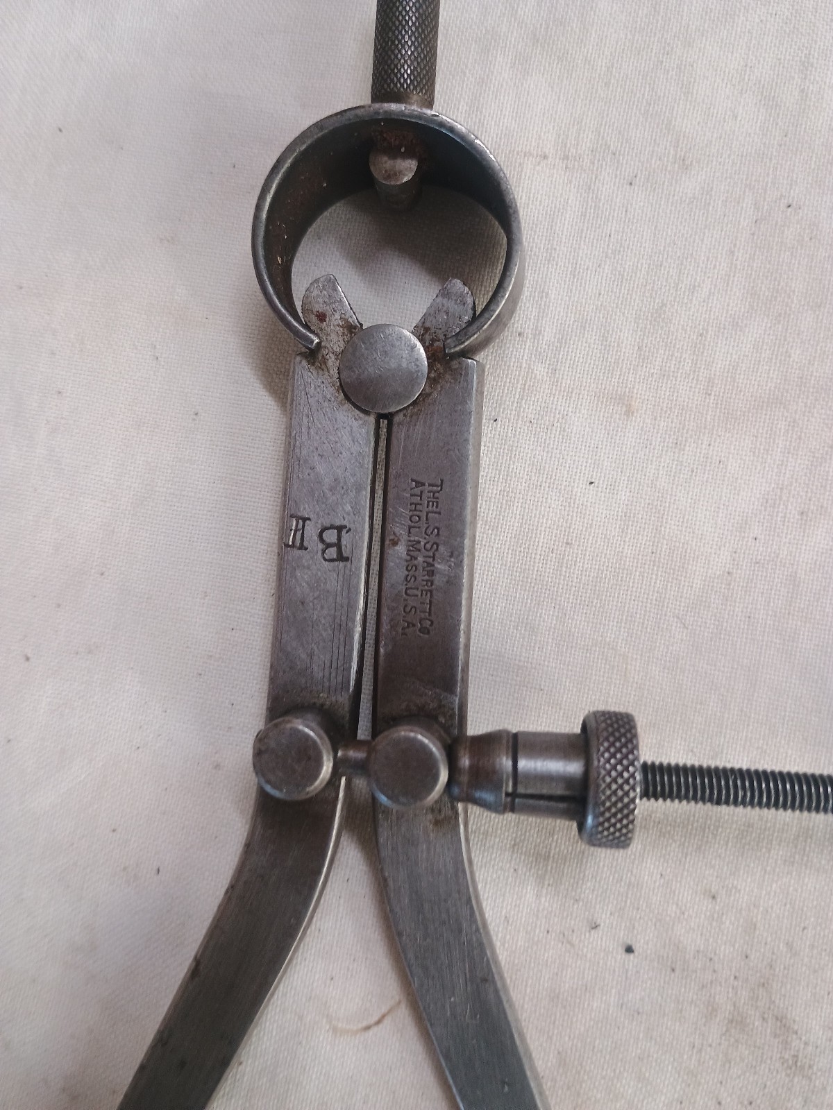 L.S. Starrett Outside Spring Caliper Engineer Tool Vintage Motorcycle Car