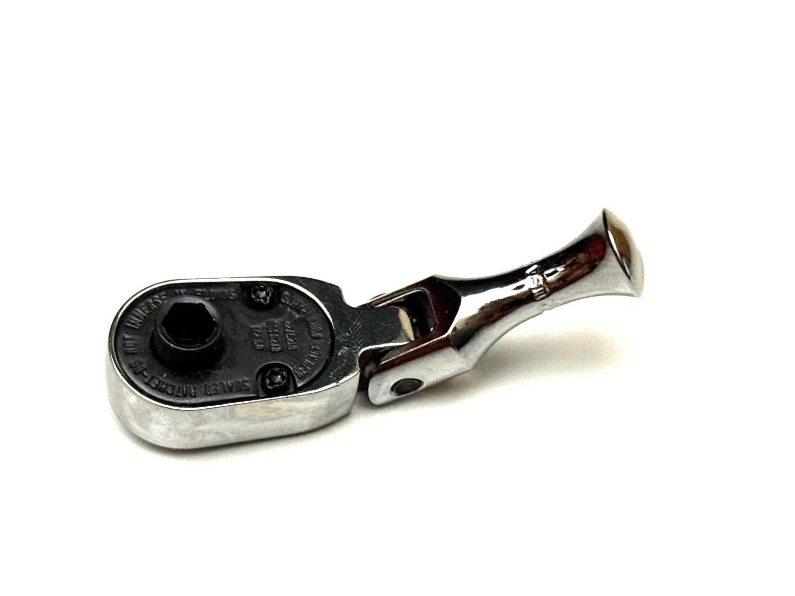 Snap On 1/4″ Drive Stubby Magnetic Bit Flex Head Ratchet TMKF72 NEW USA