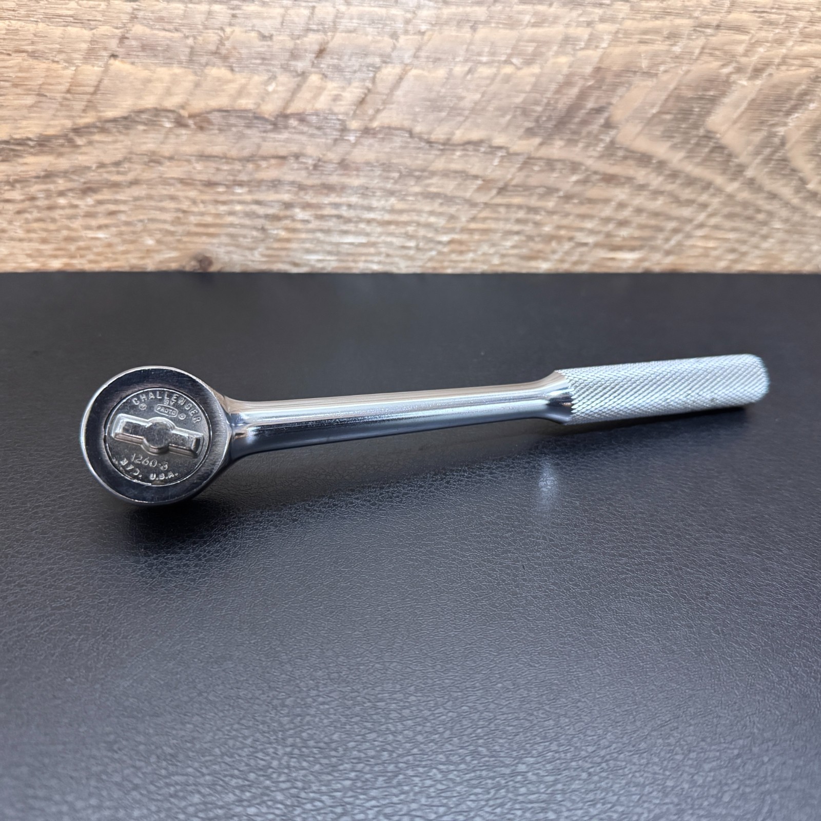 Vintage PROTO Challenger 3/8 Drive Ratchet 1260-3 Fine Tooth 7-1/2″ MFD in USA