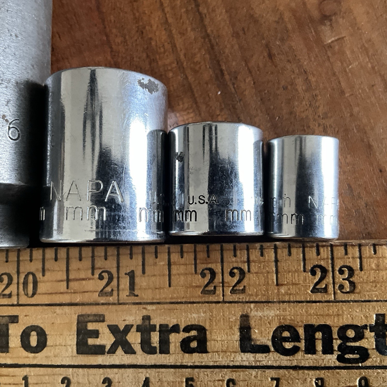 Vintage Napa Socket Lot of 4 Made in the USA