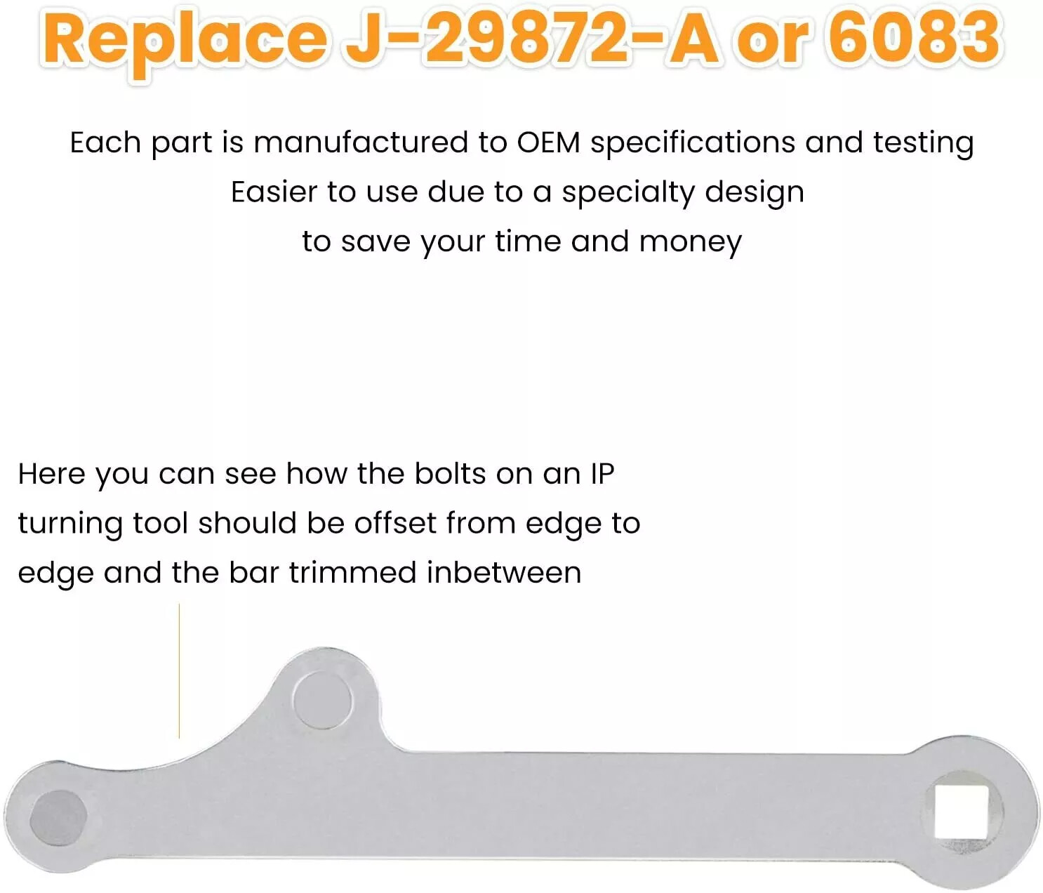 J-29872-A Injection Pump Adjusting Wrench Auto Tool For GM C/K G/P 6.5 L Diesel