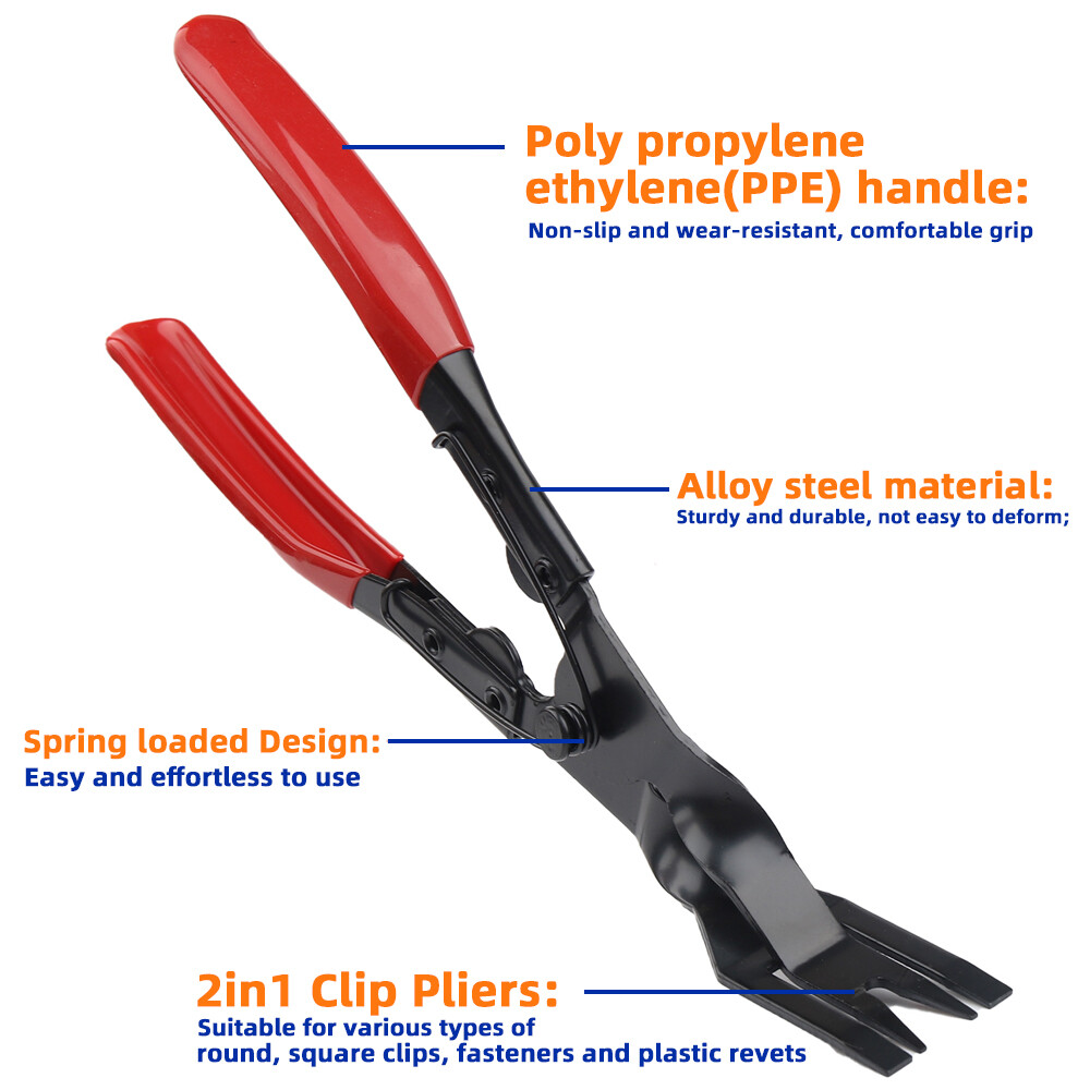 Car Trim Clip Removal Pliers Headlight Repair Door Panel Retainer Remover Tool