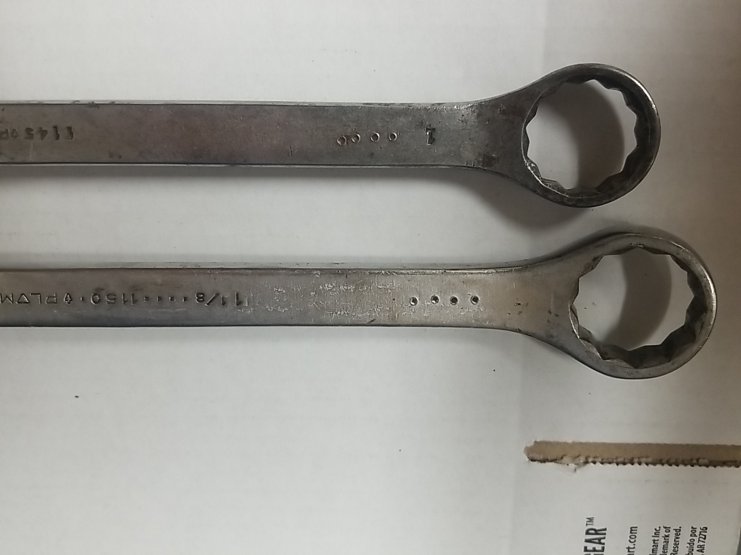 2 Vintage Plomb Wrench Box End Wrenchs #1145 #1150 1″x 15/16″ 1 1/16″ X 1 1/8″