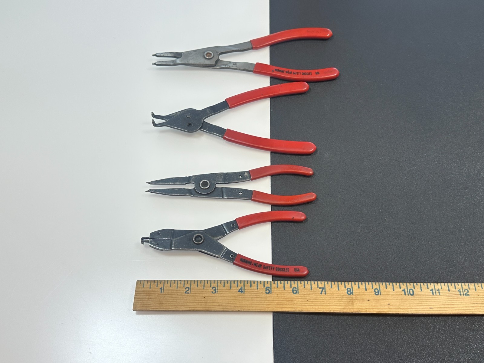 Blue Point Tools 4pc Snap Ring Retaining Pliers Set Lot, PR25 PR349A PR24A PR38