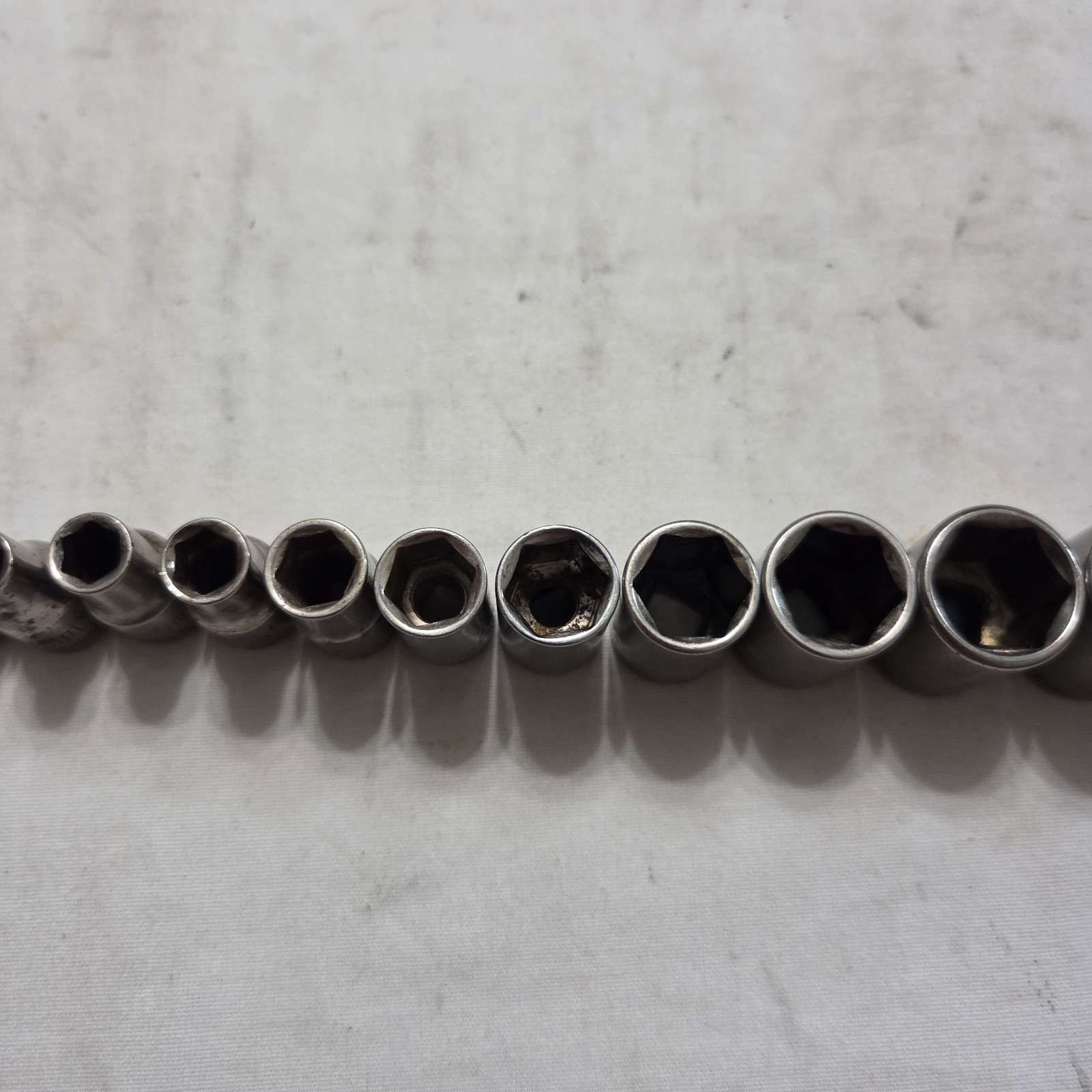 Craftsman 11pc Metric 4mm-14mm 6Pt Shallow Socket Set 1/4″ Dr G,G1,G2 Series USA