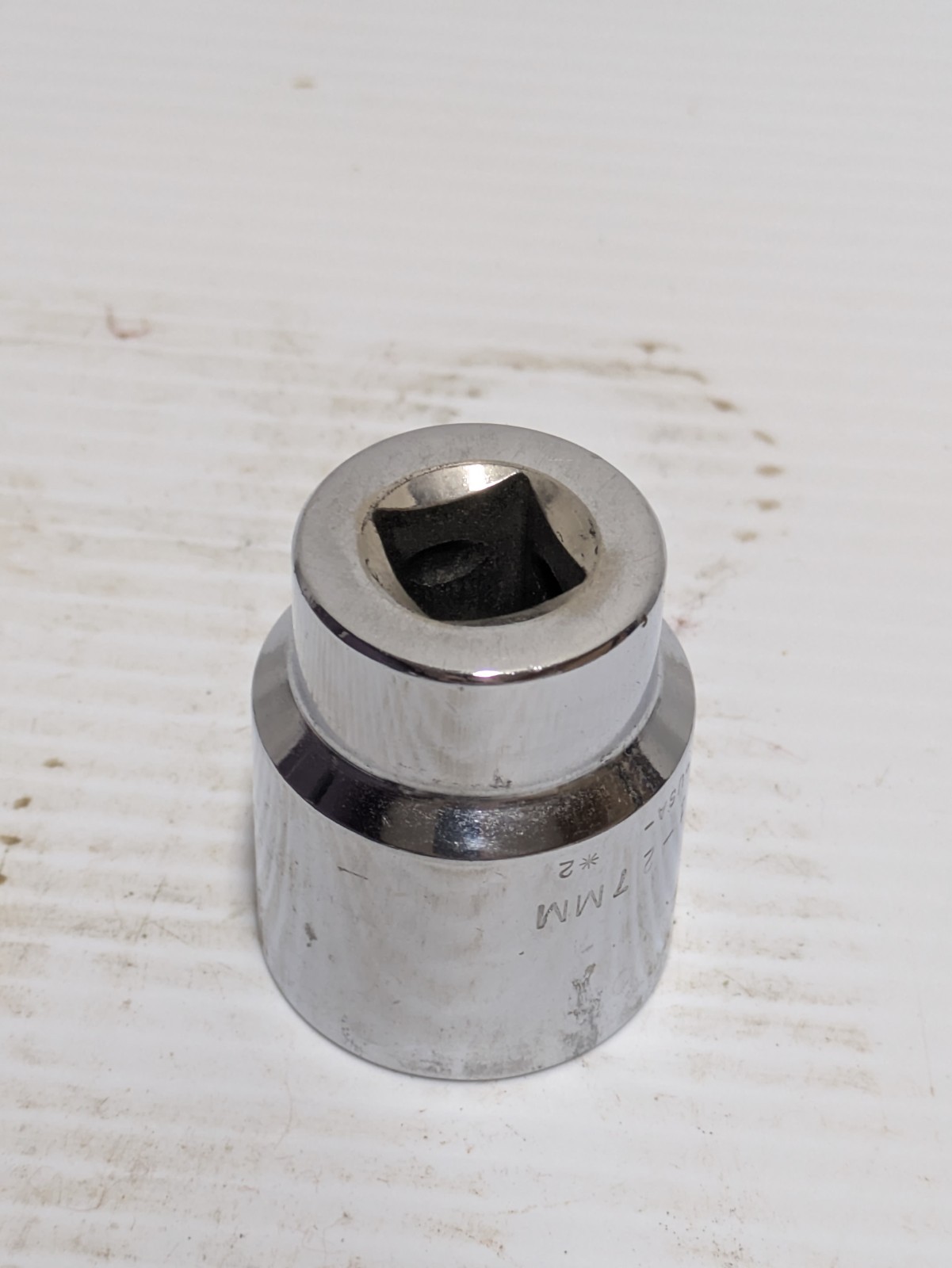 Wright Tool 41-27mm 1/2 Inch Drive 27mm 12 Pt Chrome Metric Socket