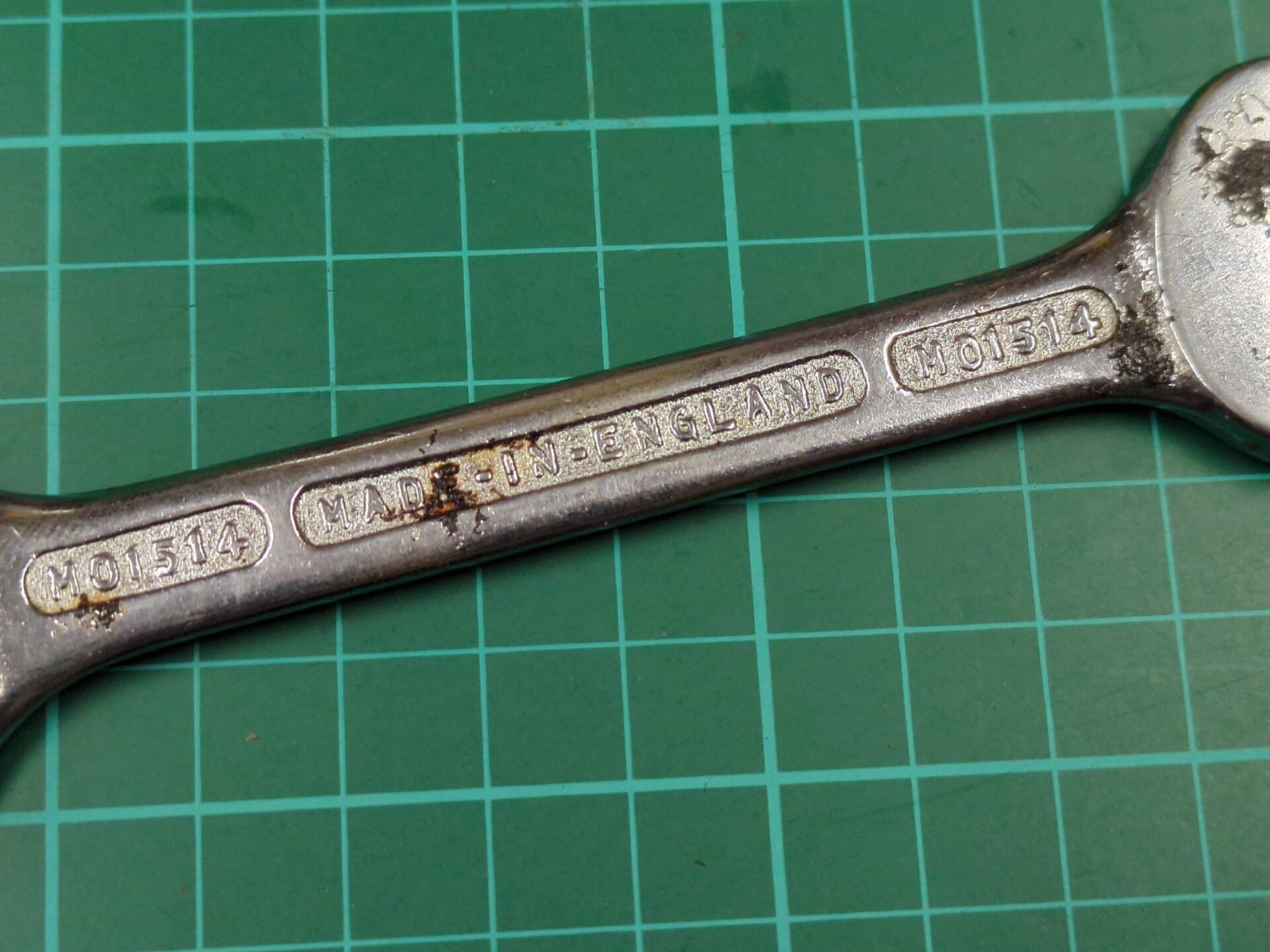 Bedford Vanadium M01514, 14mm x 15MM Open Ended Spanner Made In England