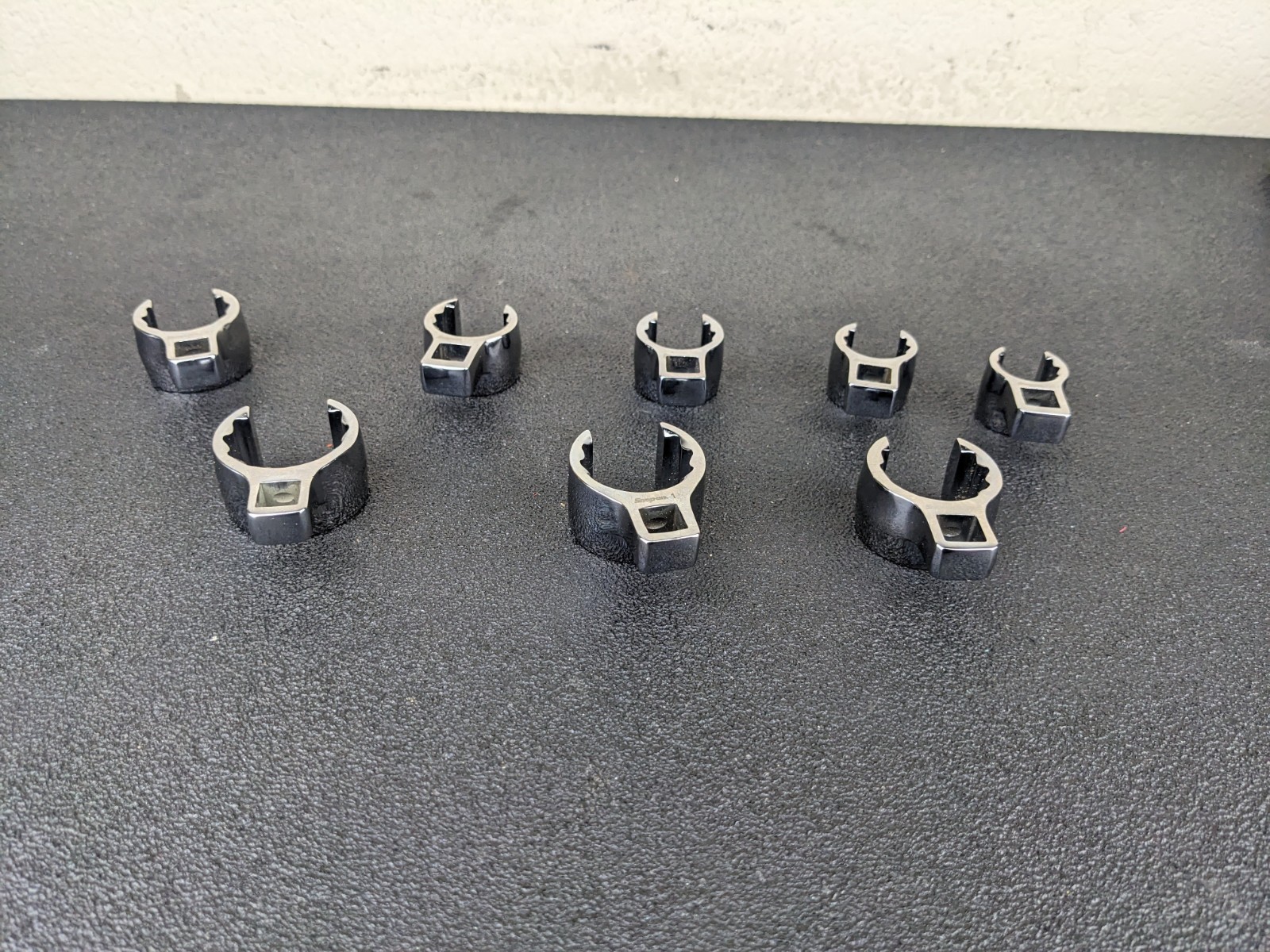 #bn277 Snap on Tools NEW 208AN 3/8″ Drive SAE Deep Flare Crowfoot Wrench Set