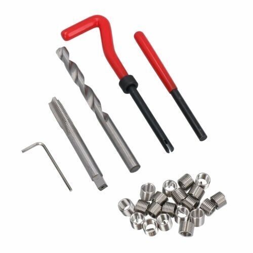 15PC M12 x 1.25 Thread Repair Tool Stainless Helicoil Wire Insert Kit