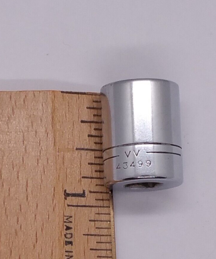 Vintage Craftsman 1/4″ Drive 1/2″ 6 Pt Shallow Socket SAE With Line VV 43499 USA