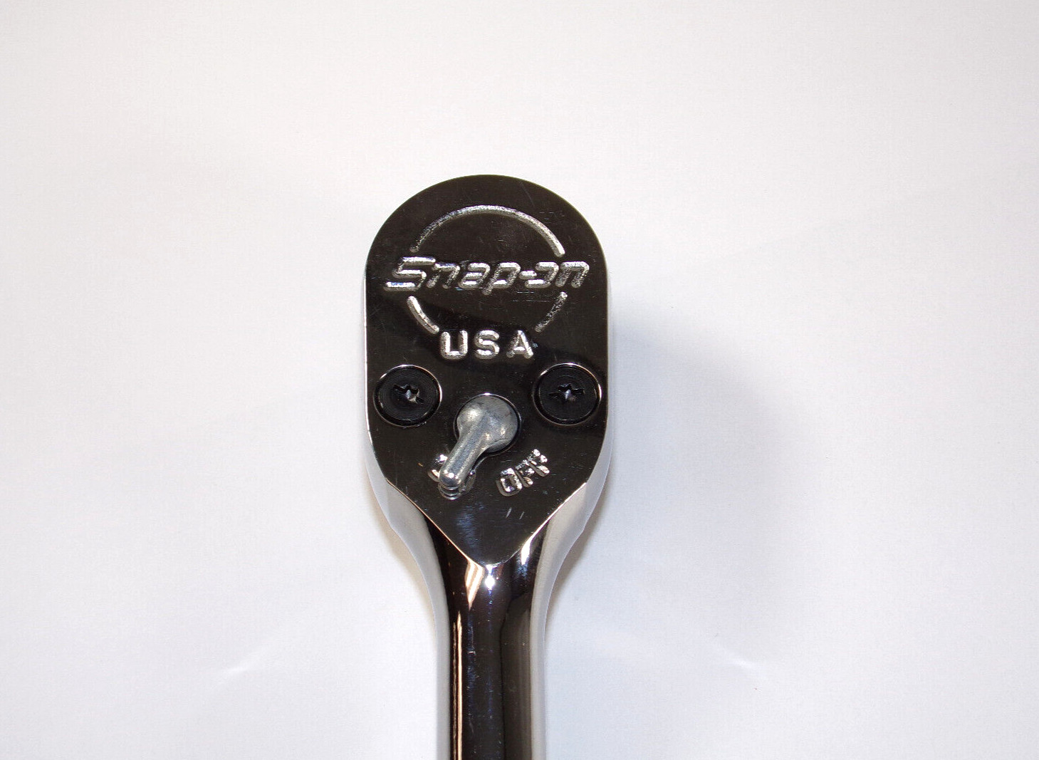 Snap-on Tools USA NEW STYLE 1/2″ Drive Fine 80 Tooth Chrome Handle Ratchet S80A