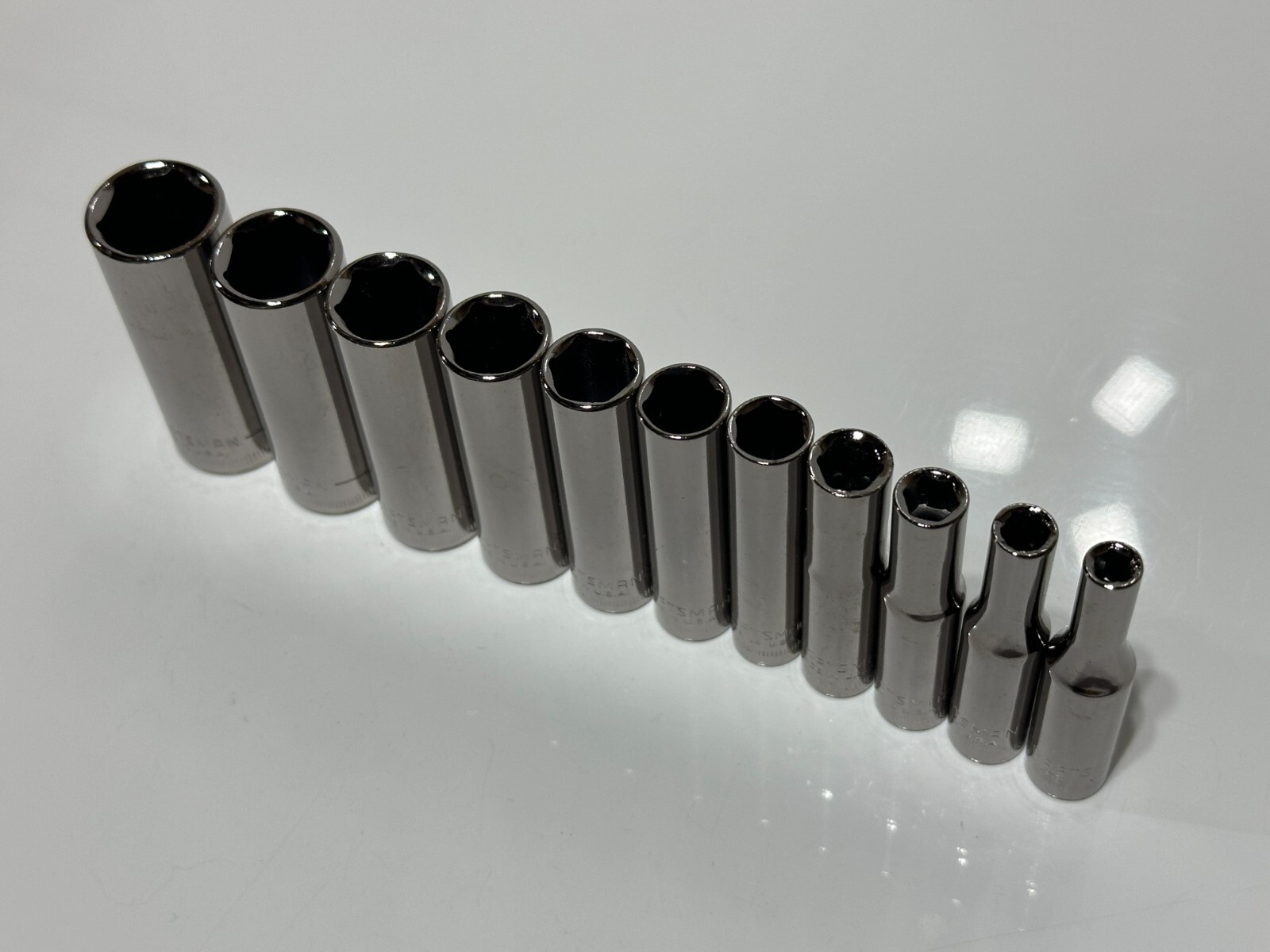 NEW Craftsman USA 11pc Metric 4mm-14mm Deep Socket Set – 1/4″ Drive – 6 Point