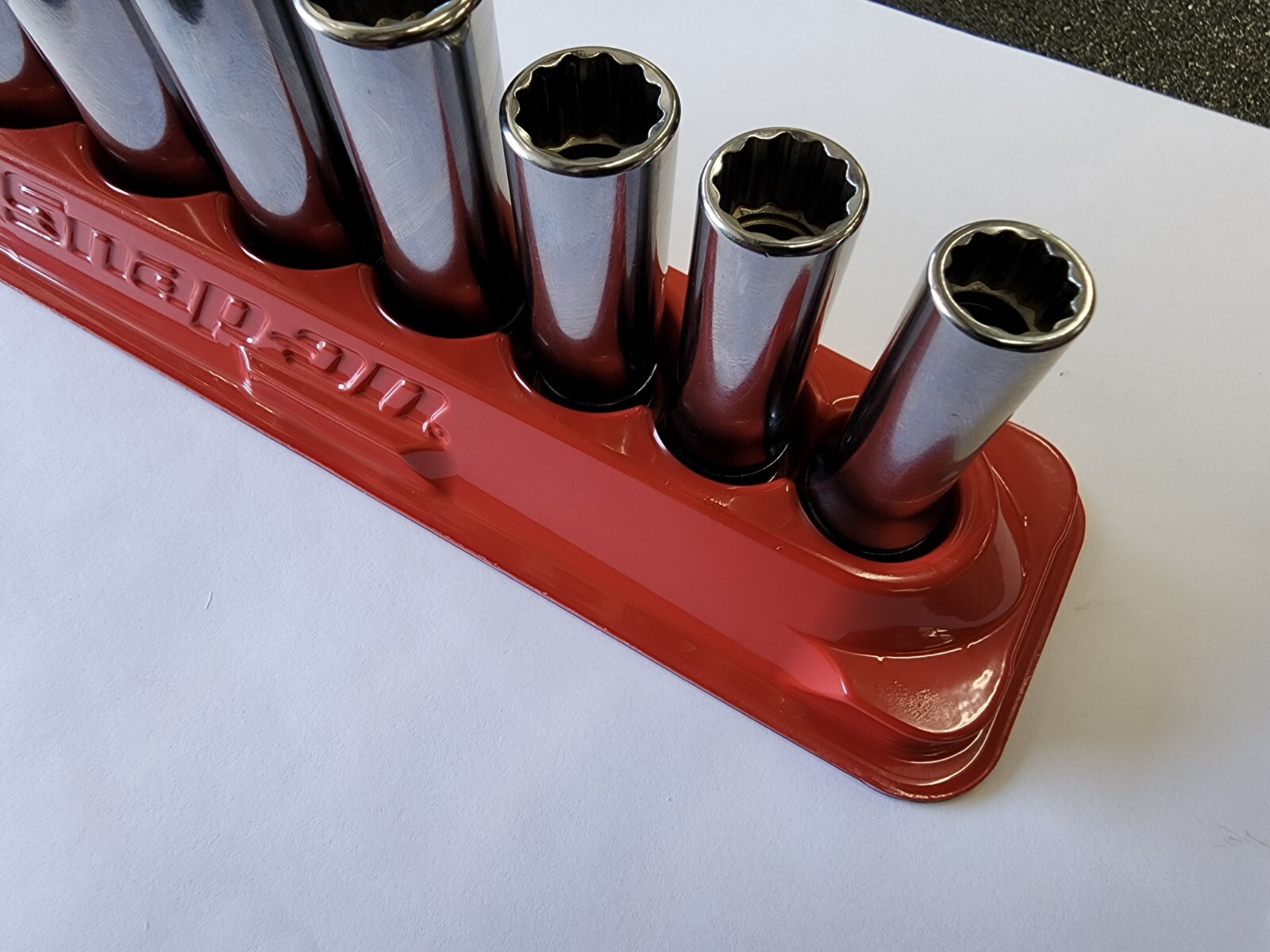 Snap-on Tools USA NEW 7pc 3/8″ Drive SAE 12 Point Deep Chrome Socket Set 207SFY