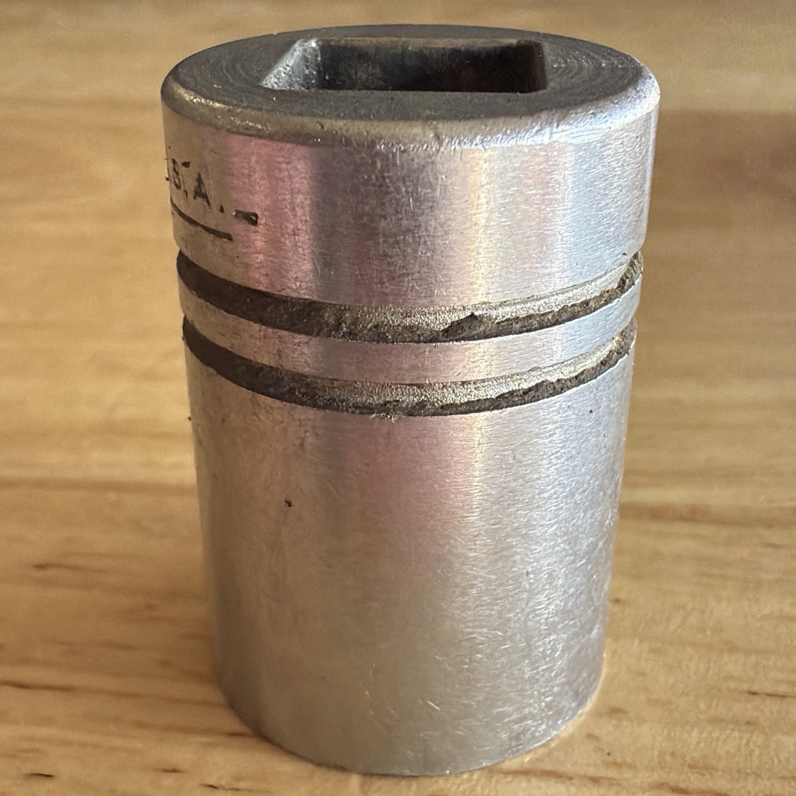 Indestro Select 3/4″ Shallow Socket 1/2″ Drive 12 Point 6424 Vintage Made in USA