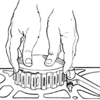Lisle Wrinkle Band Ring Compressor