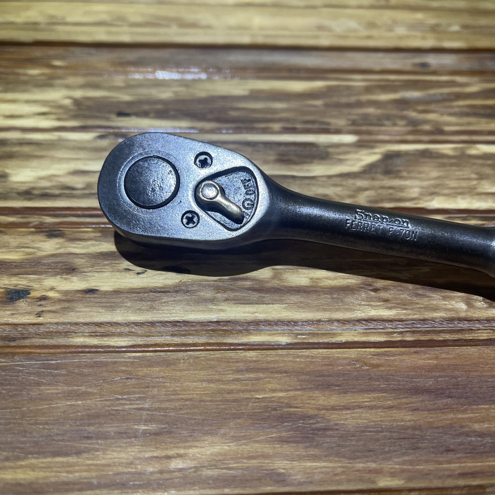 Snap On F-70-N – 3/8” Drive, Chrome, Ferret, Ratchet-USA-NICE-Vintage-