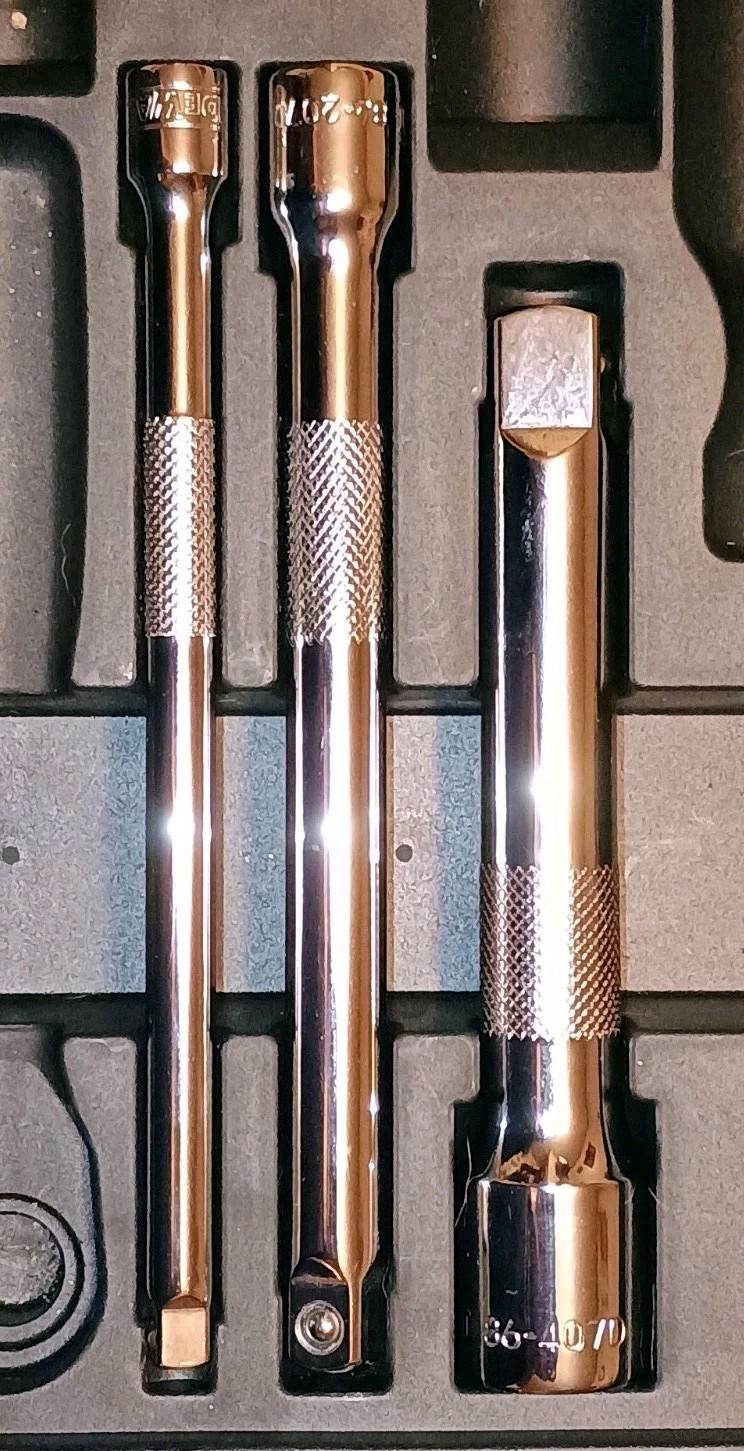 DeWalt 3 Piece Extension Set 1/4″ 3/8″ and 1/2″ inch drive