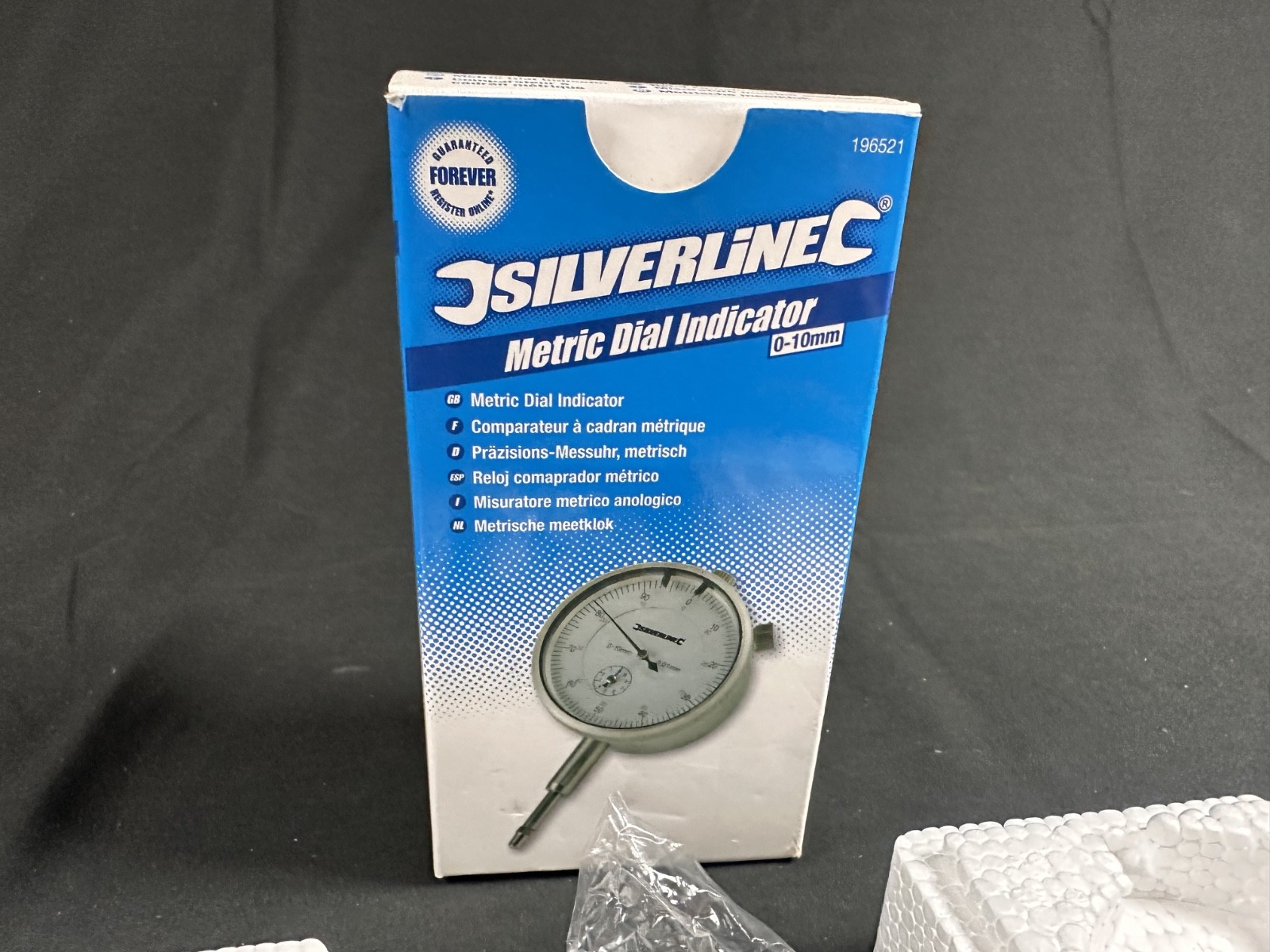 Metric Dial Indicator 0-10mm Silverline 196521 Boxed