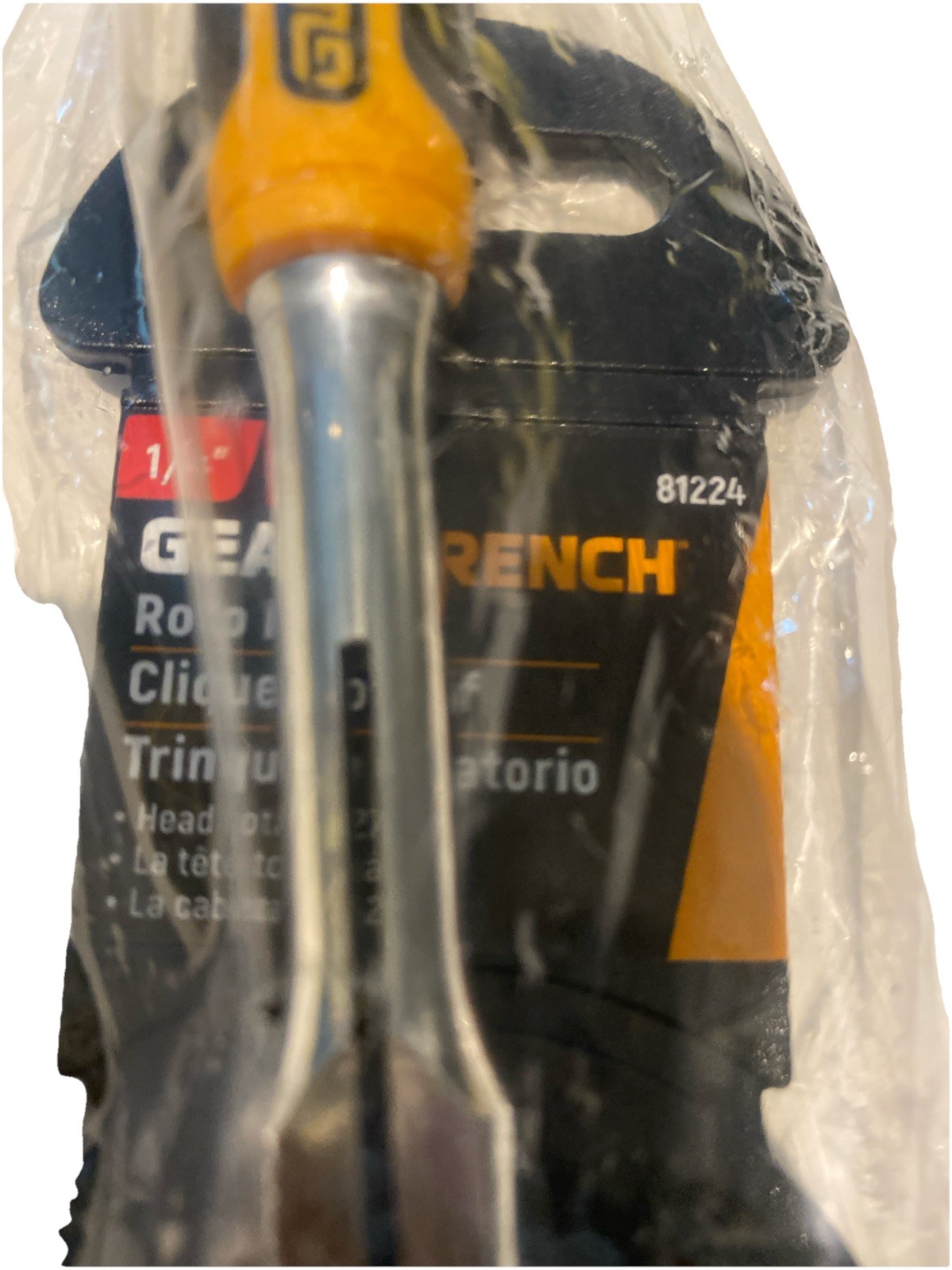 GearWrench 81224 1/4″ Drive Roto Swivel Head Ratchet Cushion Grip