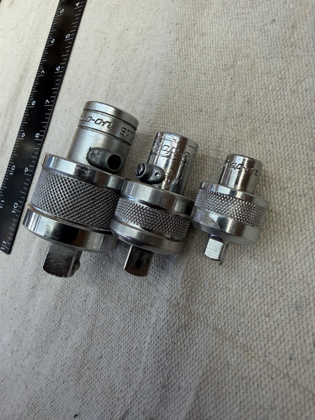 Snap-On TM67A F77A S77 Ratcheting Breaker Bar Adapter Set 1/4 3/8 1/2 USA