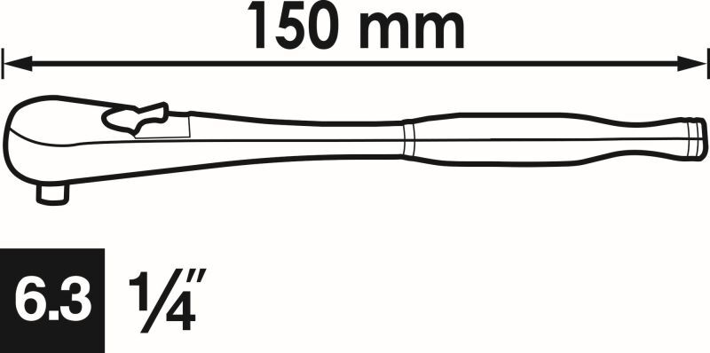 Vigor V4944-S Reversible Ratchet