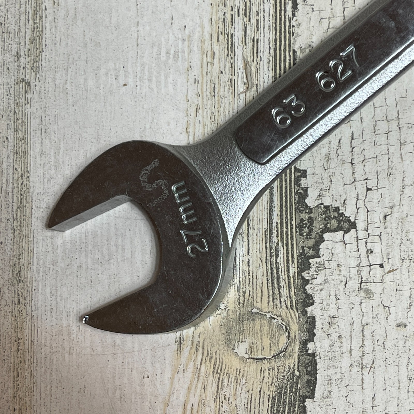 VINTAGE EASCO 27MM COMBINATION WRENCH 63627 CLASSIC HAND TOOL FORGED ALLOY
