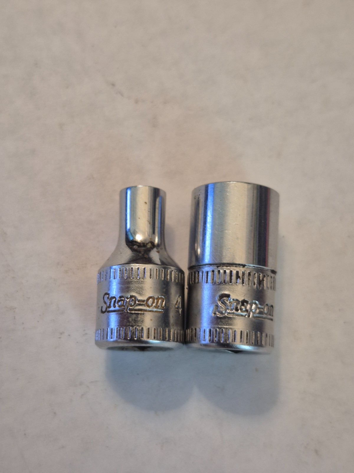 Snap-On USA TMM4 (4mm) & TMM9 (9mm) 1/4 Inch Drive 6-Point Sockets Underline