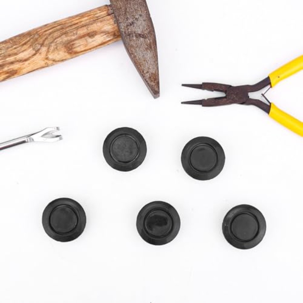 20pcs Rear Bumper Sensor Hole Cover Black Decorative for Vehicle Upgrade