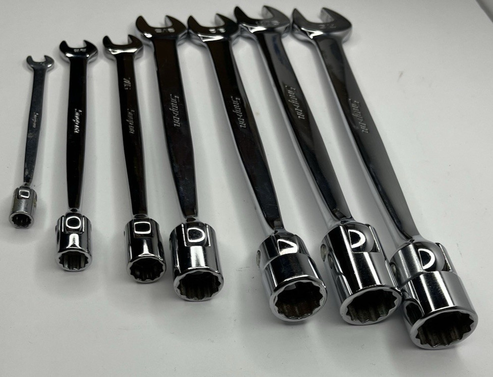 Snap on Tools SAE Socket End Wrench Set Polished Made in USA