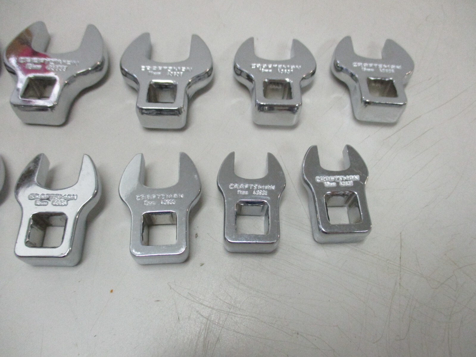 Craftsman 10pc 3/8 Drive Metric Crowfoot Wrench Set 10mm thru 19mm