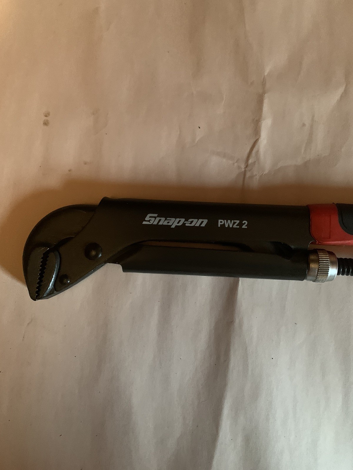 Snap-on Tools Red Black 17” Adjustable Plier Wrench PWZ2 New Old Store Stock
