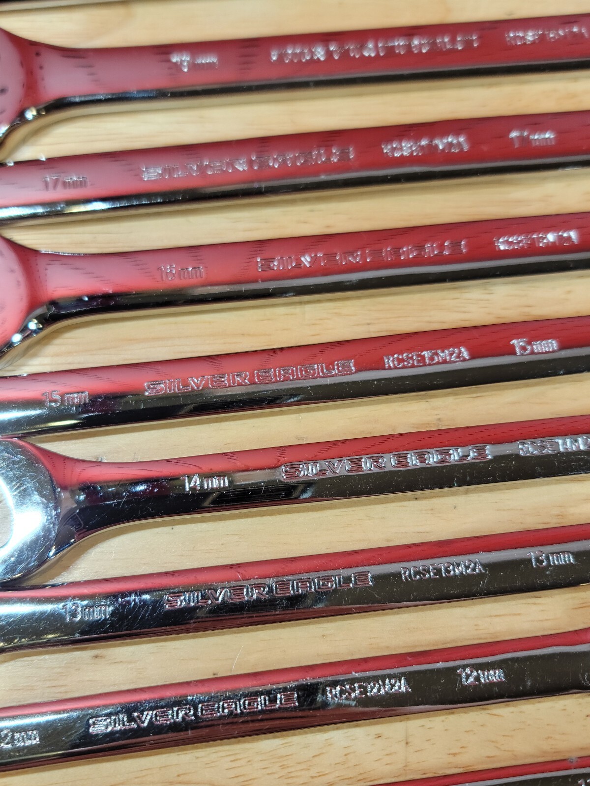 Silver Eagle RCSE 21-Piece MM & SAE Standard Wrench Set 8-19mm & 1/4″-3/4″