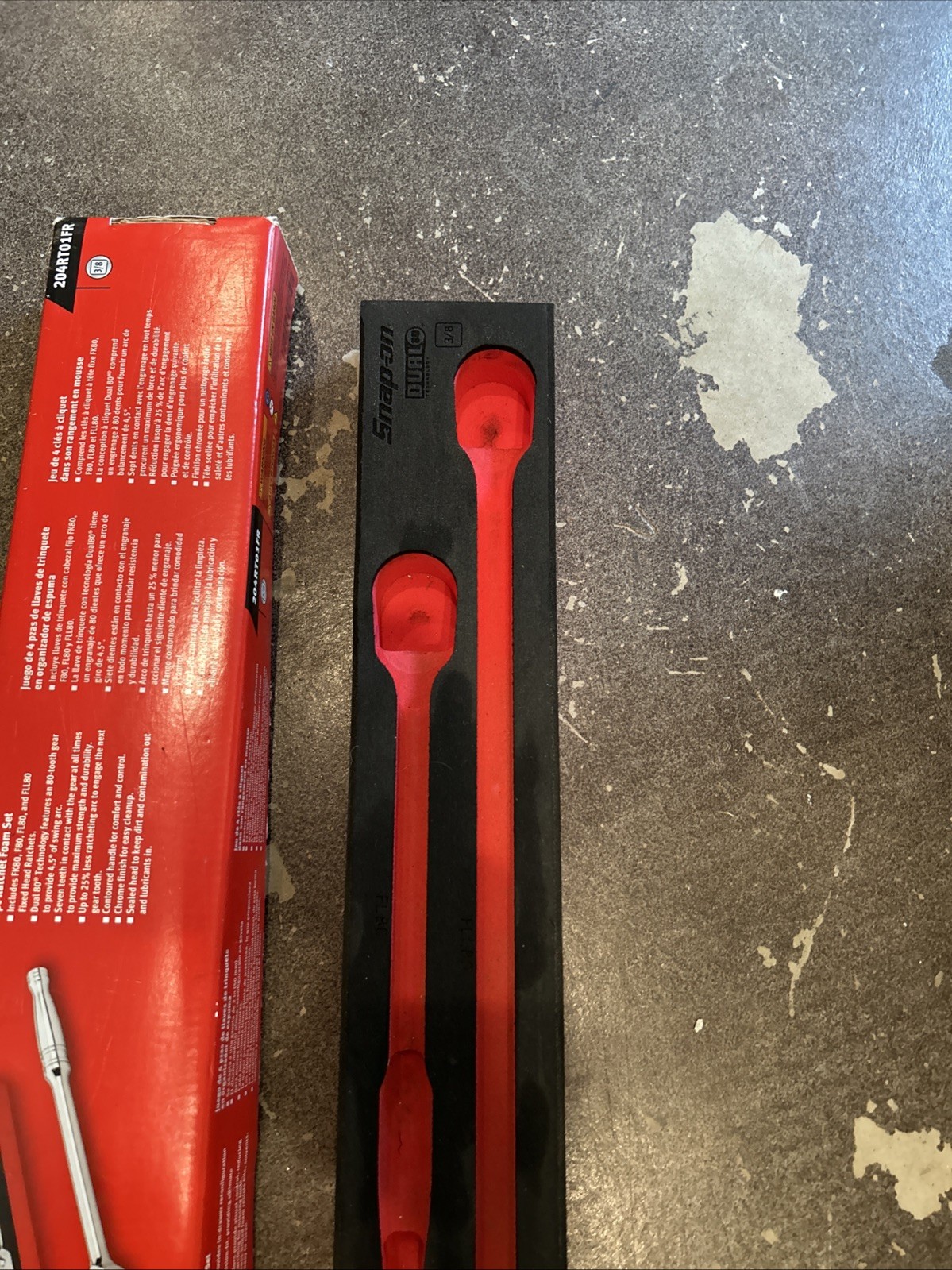Snap-on Ratchet Foam Set organizer FM204RT04B