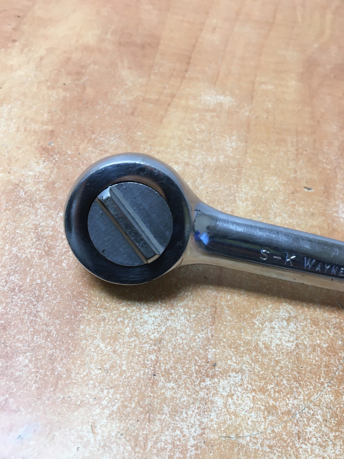 S-K Tools 1/2″ Drive Ratchet 42470 Wrench Knurled Handle Made In USA 10”