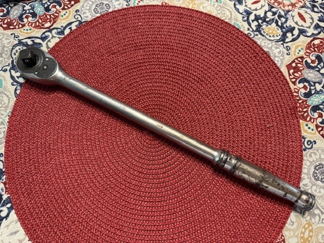 Vintage Snap-On 1/2″ Drive 15″ Ratchet SL715 USA With Underlined Logo
