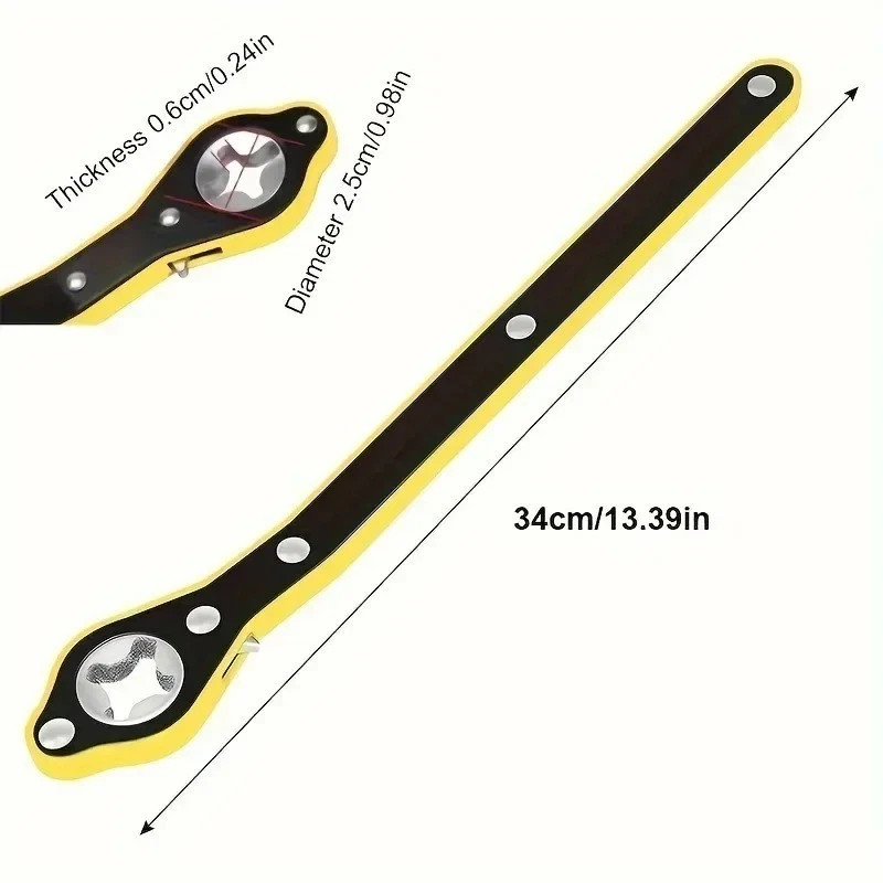Labor-Saving Car Scissor Jack Ratchet Wrench Tire Wheel Lug Wrench Tool US