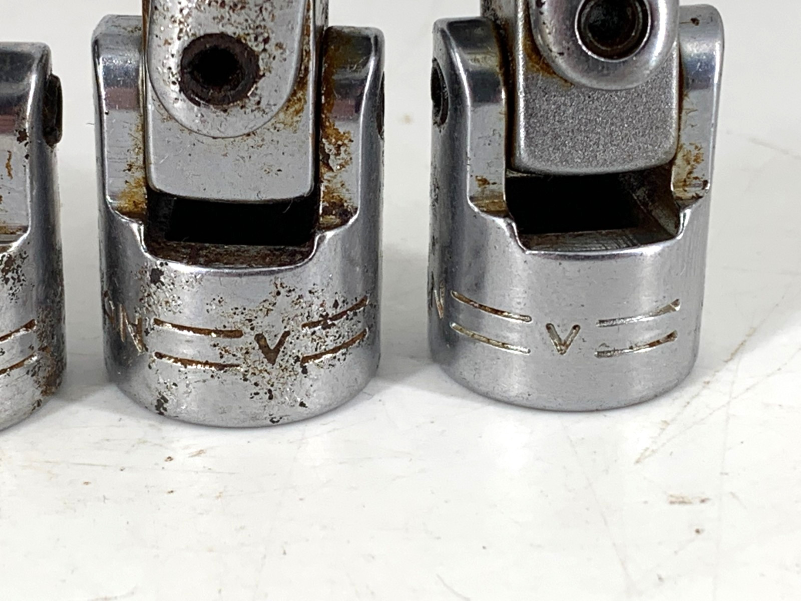 Craftsman (6) Universal Joint Sockets 3/8 Dr V 3/8, 7/16, 1/2, 9/16, 11/16, 3/4