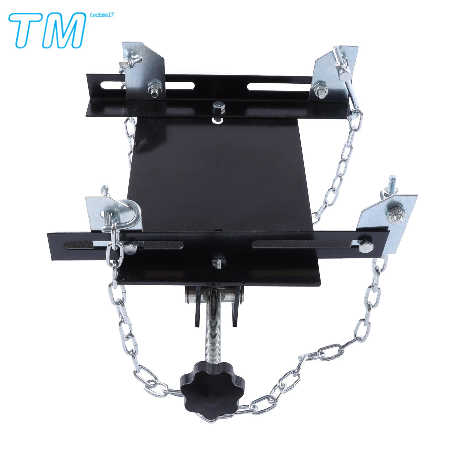 1100lbs Capacity 1/2 Ton Transmission Floor Jack Adapter For Repair Tool Black