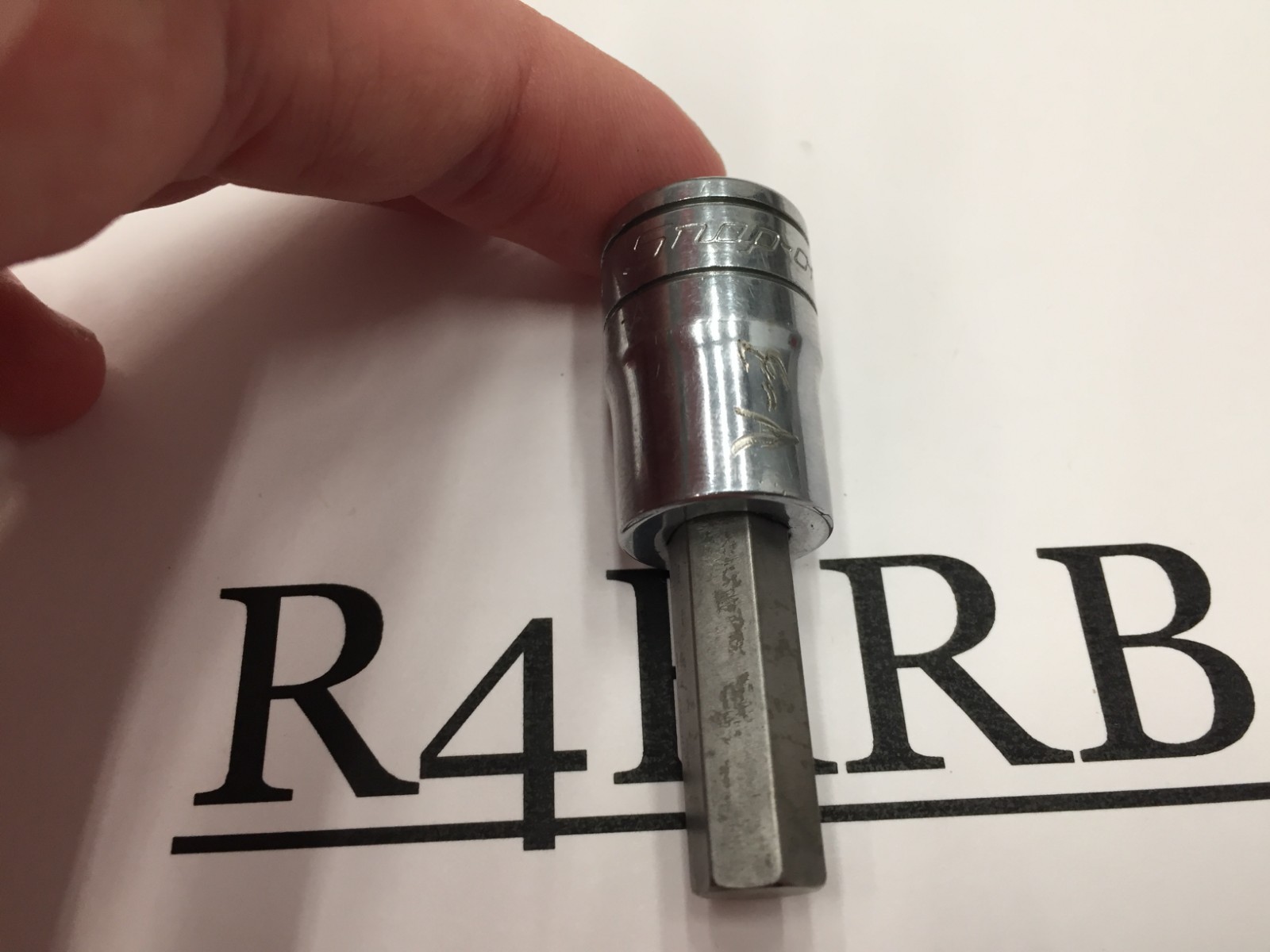 1997 Snap-On Tools USA 3/8″ Drive 5/16″ SAE Hex Bit Chrome Socket Driver FA10E