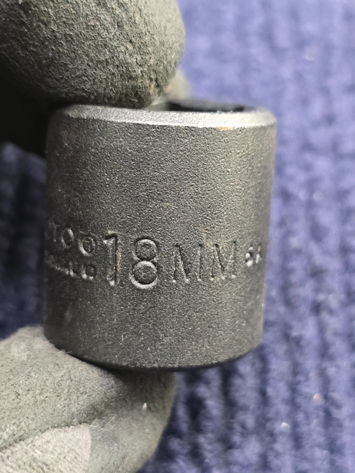 (QTY 5) Proto 7218M 3/8-inch Drive 6-Point 18mm Metric Standard Impact Sockets