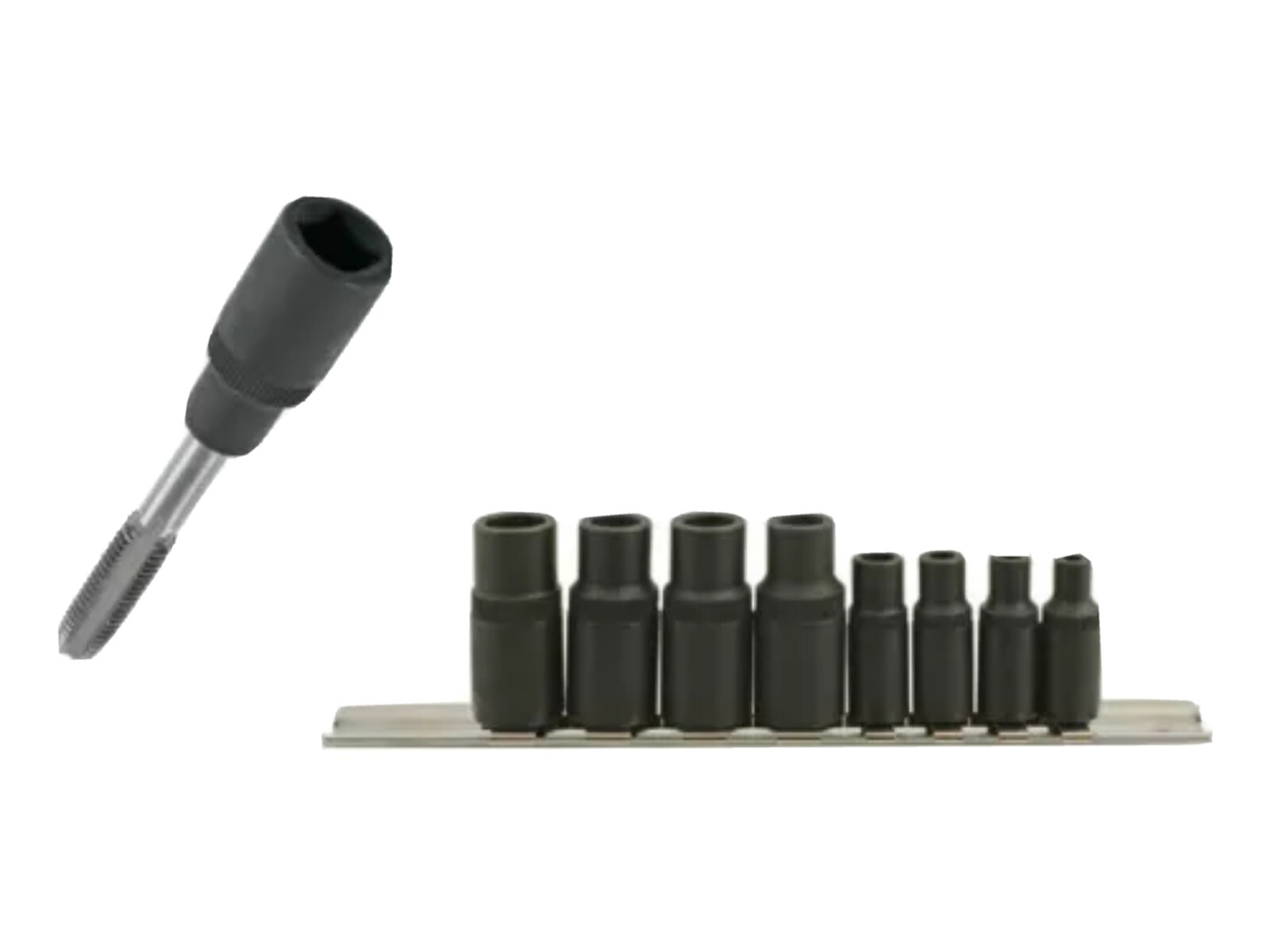 Welzh Werkzeug Magnetic Tap Socket Set 8-Piece Tap Holders 1903-WW 1-8mm