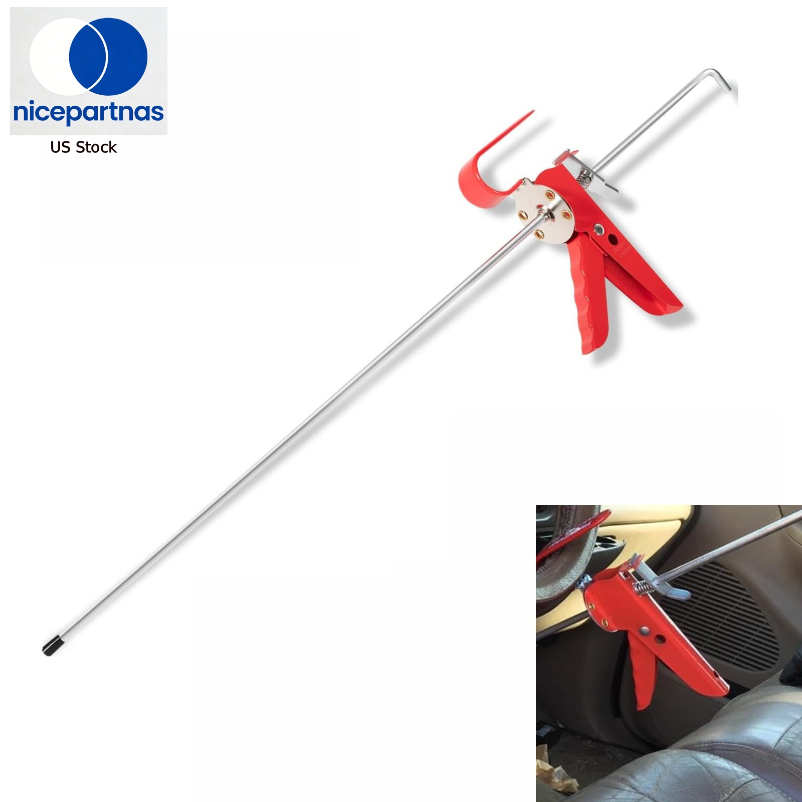 For Yoursme THE393 36″ Adjustable Brake Accelerator Pedal Depressor Car Tool Kit