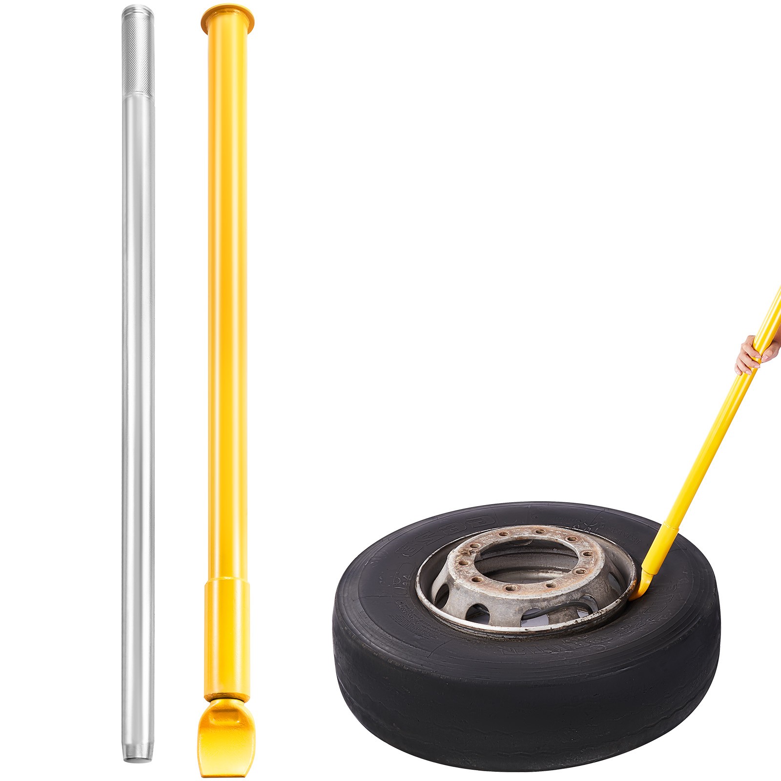 Uimoso Tire Slide Hammer Bead Breaker Heavy-Duty Ram Bar for Cars, Trucks