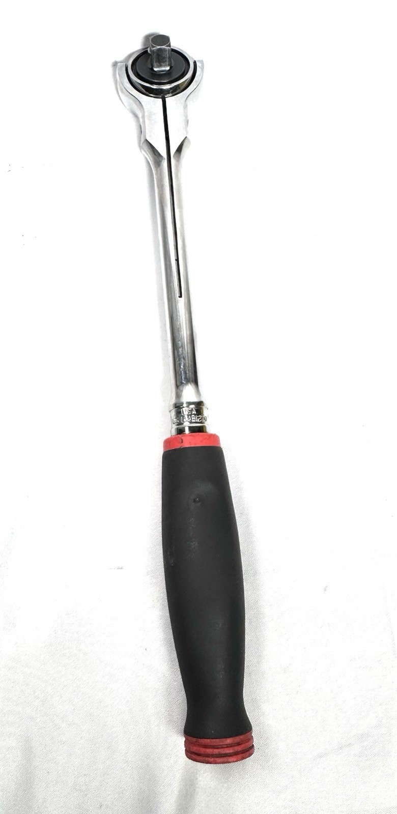 NEW Snap-On RED FHNF100 3/8″ 100-Tooth Soft Grip Swivel Head Ratchet Eps005728