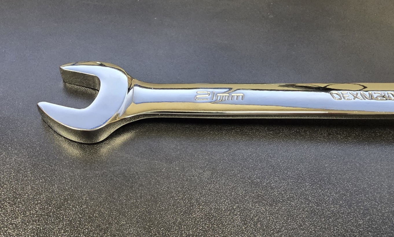 SNAP-ON TOOLS USA NEW 21mm Metric Standard 12 Point Chrome Combo Wrench OEXM210B