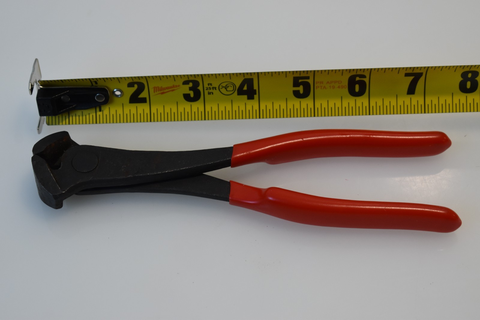 Snap-On Tools 17CP 7.5” Long Red Handle End Nipper Cutter Pliers USA