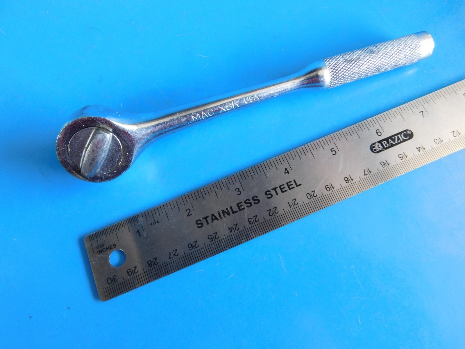 USED, MAC TOOLS 3/8 IN. DR. ROUND HEAD RATCHET, PART #X8R