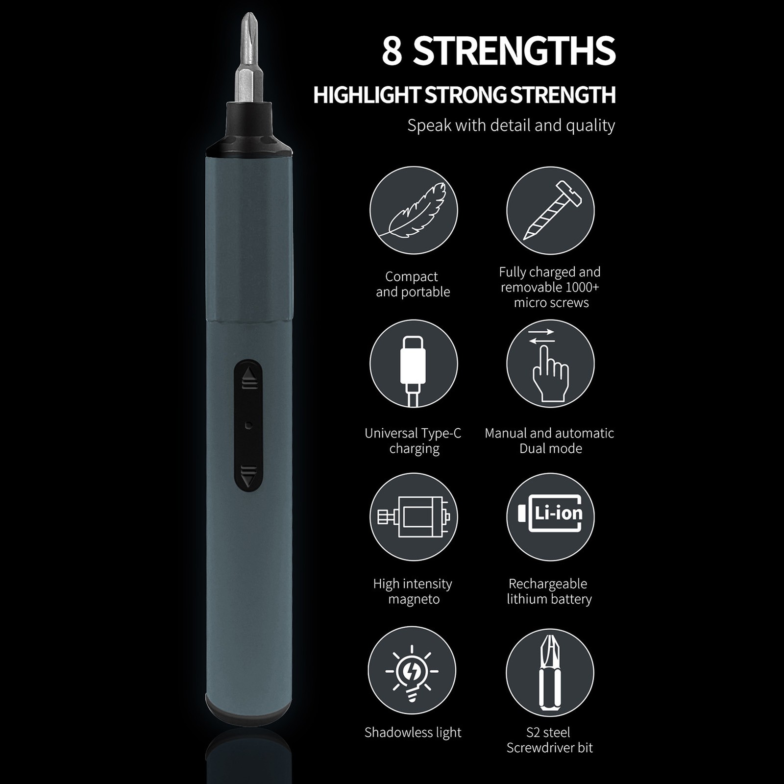 Electric Screwdriver 49-In-1 Cordless Precision Screwdriver Set With 48 Ma OLVF